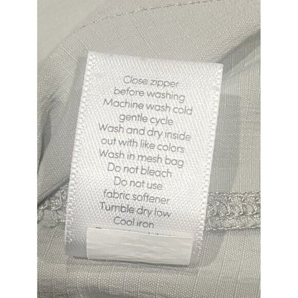 Athleta Trekkie Cargo Skort Women's 10 Gray Ripstop Zip Pockets Stretch Skirt - Picture 8 of 8